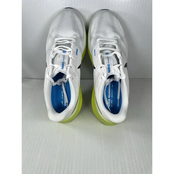 Size 12 Nike Air Zoom Structure 25 Running Mens White Cyber Black DJ7883-108 NEW
